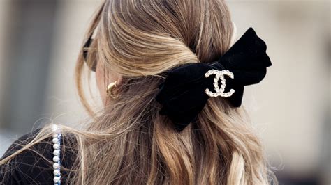 chanel inspired hair clips|Chanel bows for hair.